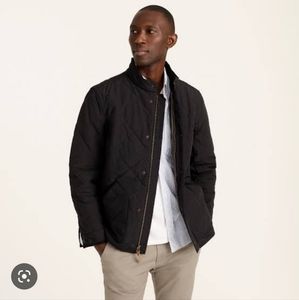 J Crew navy Sussex quilted jacket (small)